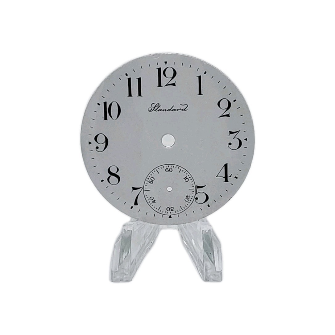 NY Standard 44.5mm Enamel Pocket Watch Dial Only 1396