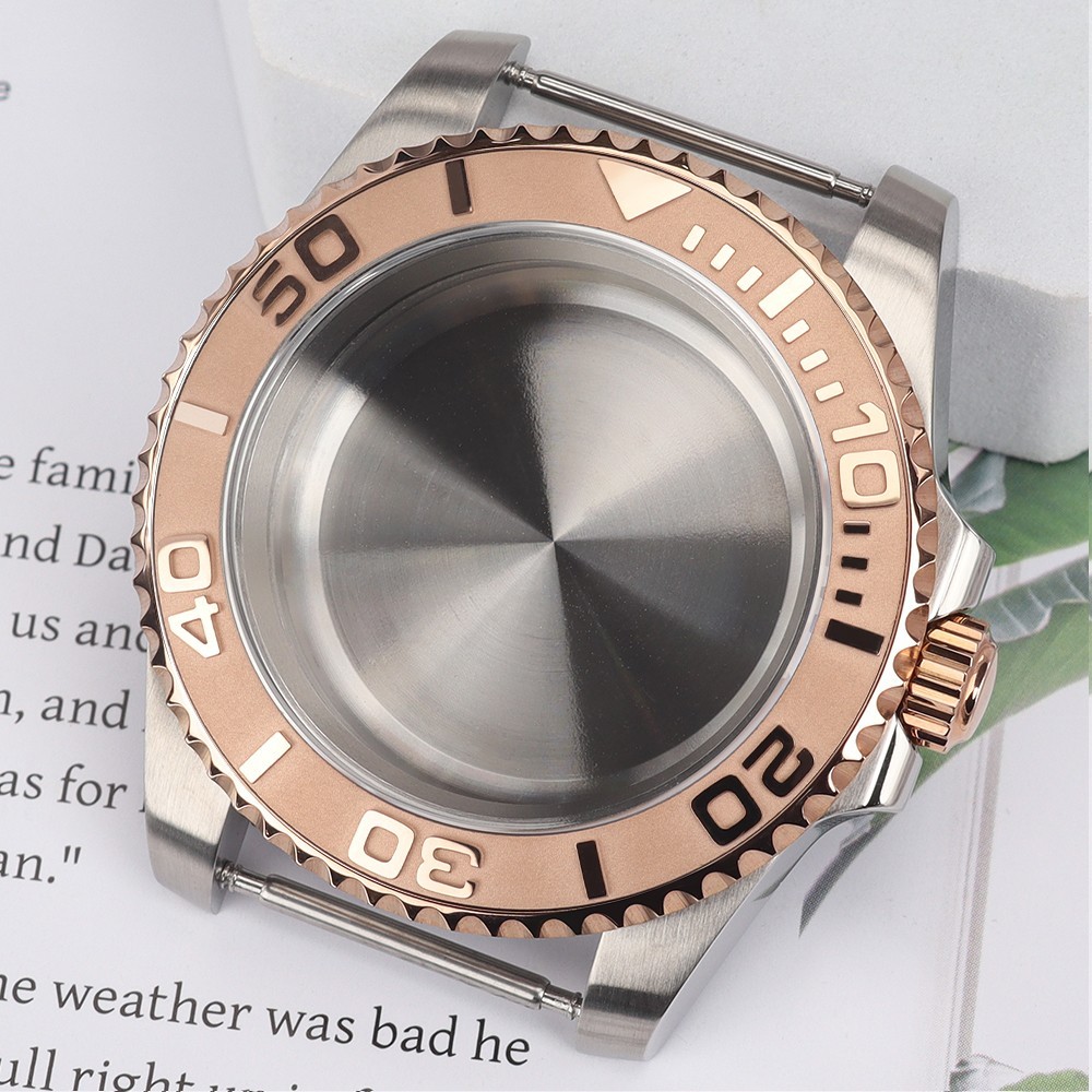 FEIYASHI Ceramic Bezel 40mm Retro Diver Watch Case Sapphire For Seiko NH35 NH36