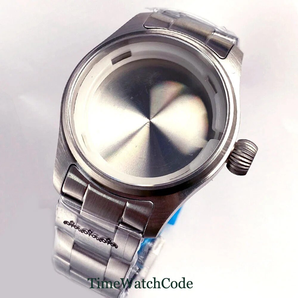 Fit NH34 NH35 NH36 NH38 Pilot Diving Watch Case 39mm Sappire Crystal Waterproof