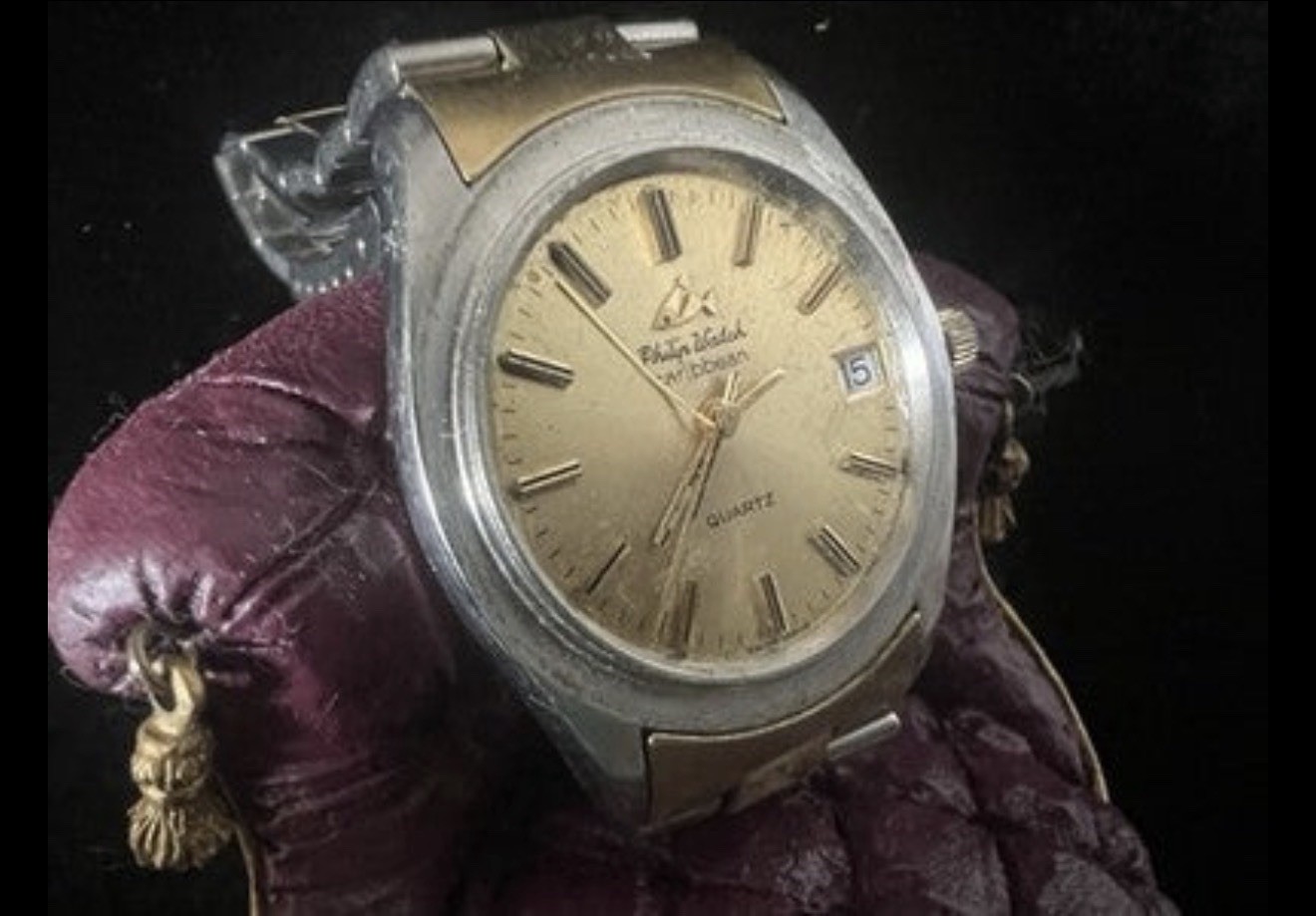 Philip Watch Movement Caribbean Quartz Swiss Watch for Vintage Parts