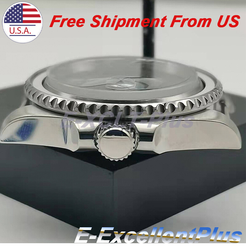 40mm Ceramic Bezel Watch Case Black For NH35 NH36 4R35 4R15 4R36 SKX007 Movement