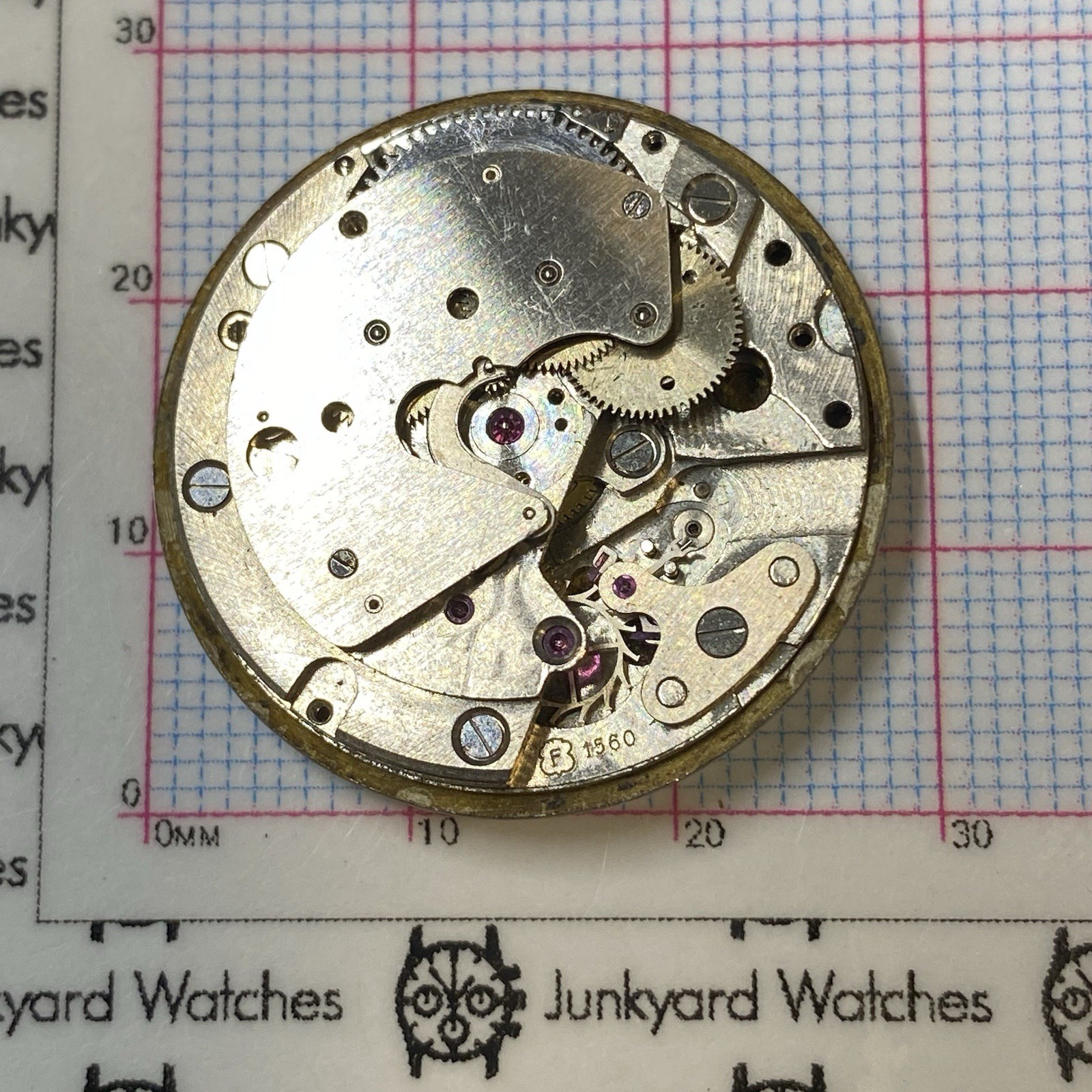 Vintage Gruen Precision Felsa F 1560 Watch Movement Repair Parts Automatic Swiss