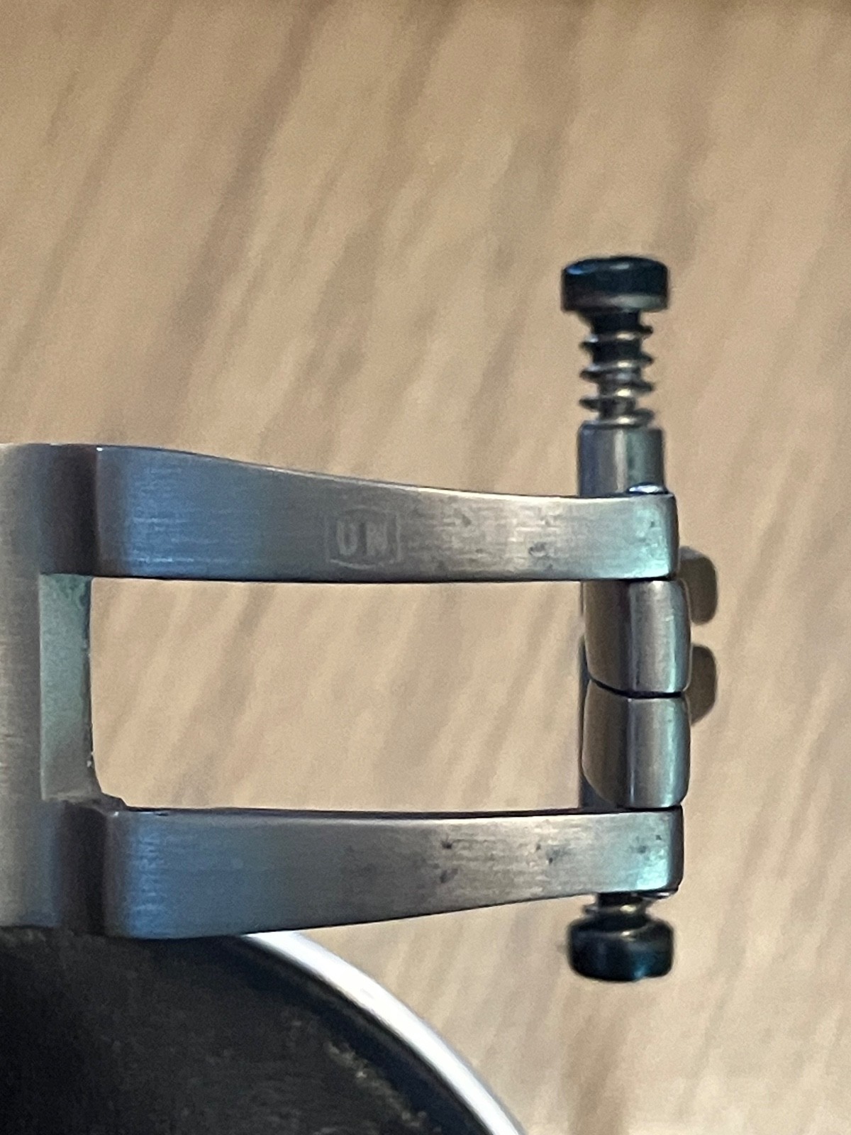 Ulysse Nardin Watch Titanium Push Button Deployment Clasp Part / Hinge