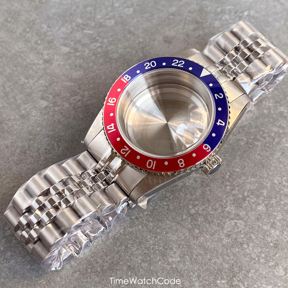 Diver Watch Case GMT Men Watch for NH34 NH35/36/38 ETA2824 PT5000 Sapphire 38mm