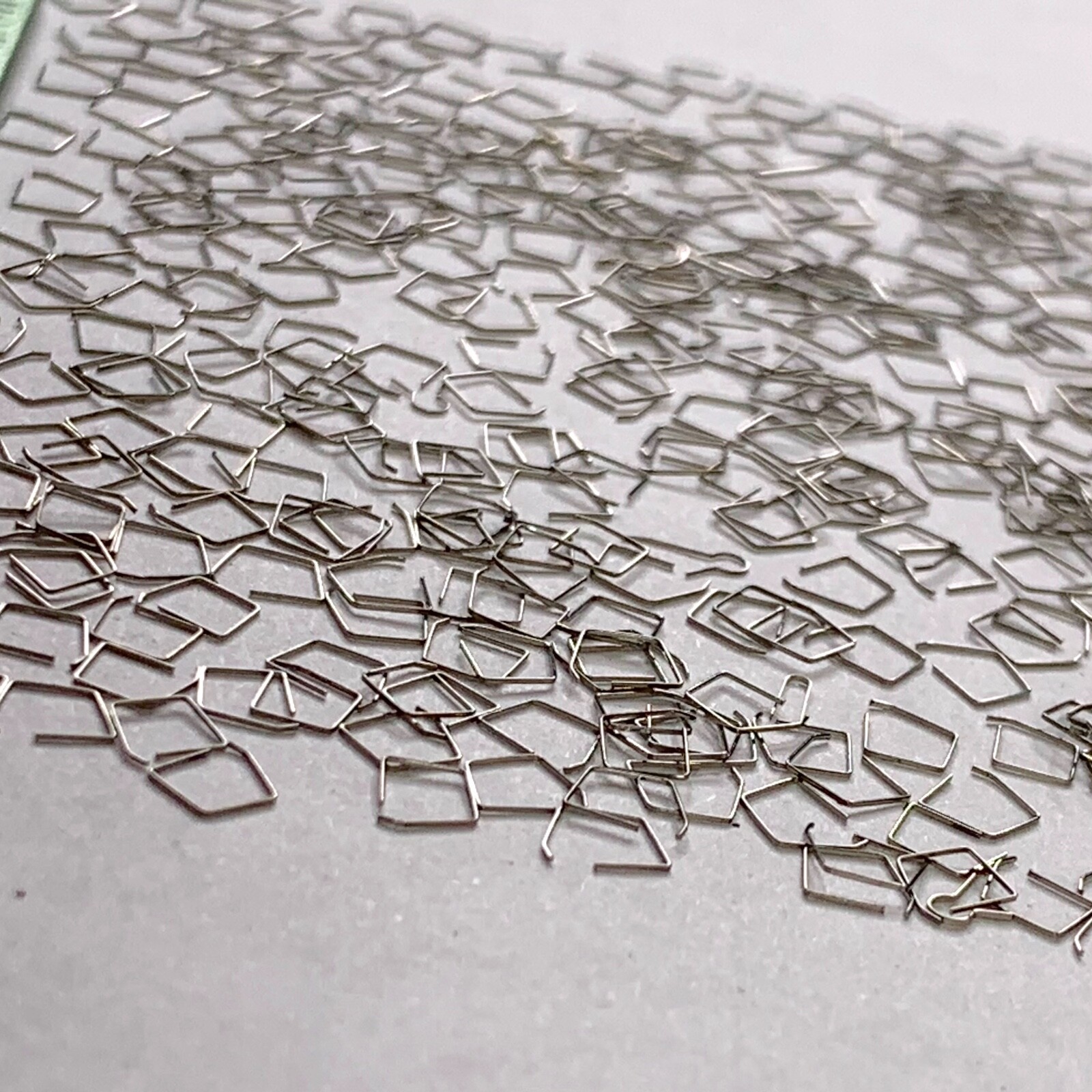 100 Watch Click Springs Parts Steampunk Art Repair Watchmaker Lot Square Wrist