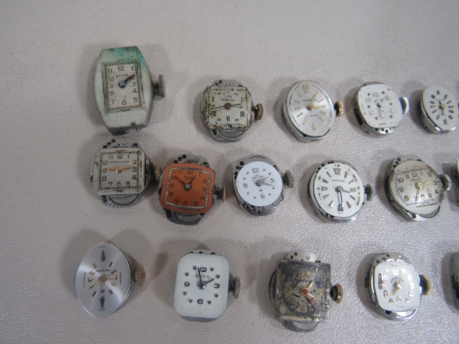 21 Misc. Mechanisms Mechanical Movements Parts Only for Lady’s Wristwatches