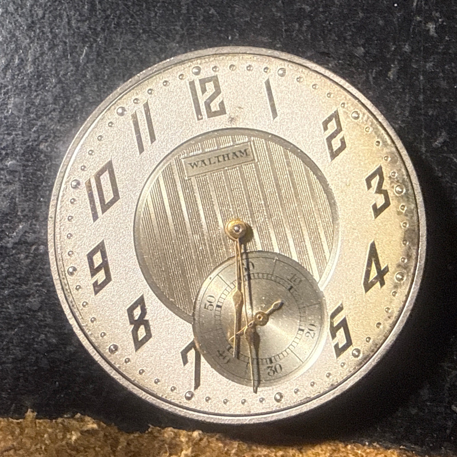 Vintage Waltham 17J Model 1894 Grade 225 Watch Movement With Dial Parts/Repair