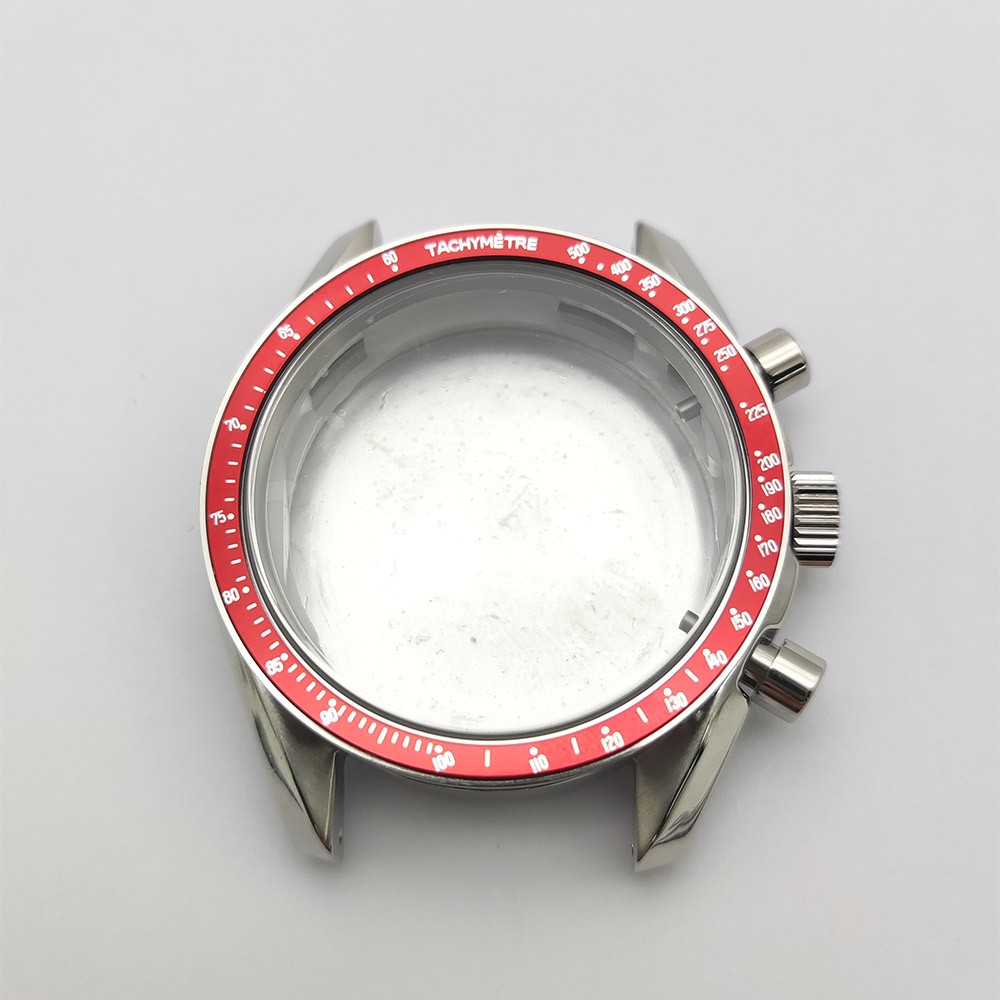 40mm Stainless steel Watch Case Set Multi-functional Timing for VK63 Movement
