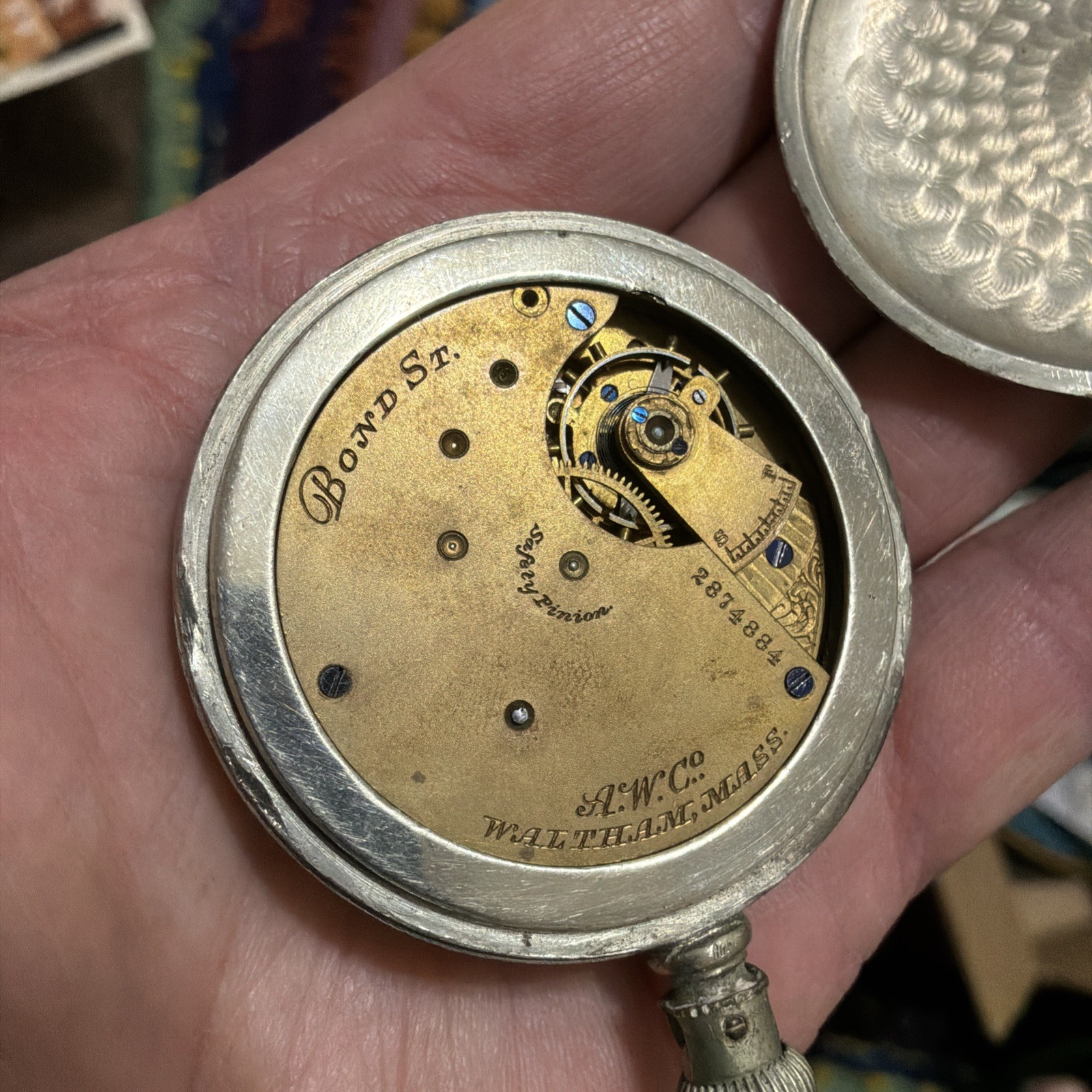 1886 Waltham Model 1884 Bond St. Grade 14s 7J Pocket Watch For Parts/Repair