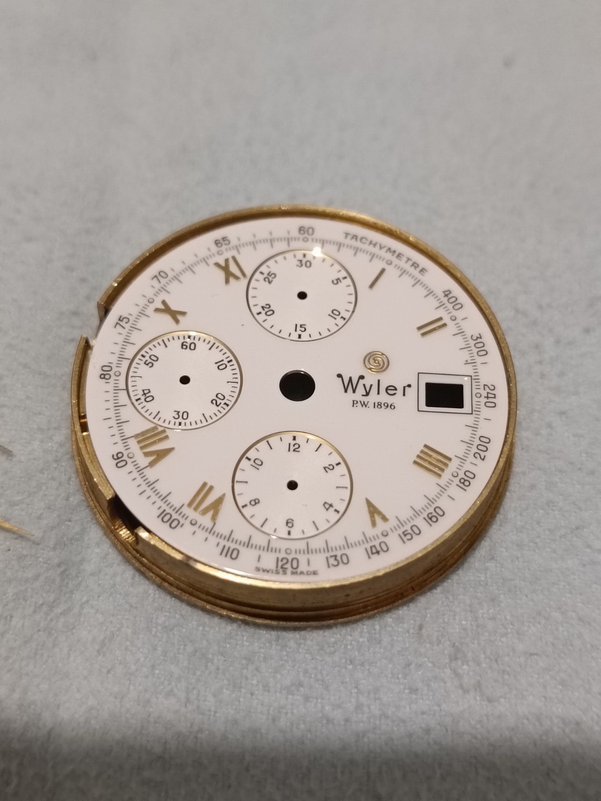 Wyler Vetta dial crown hands set