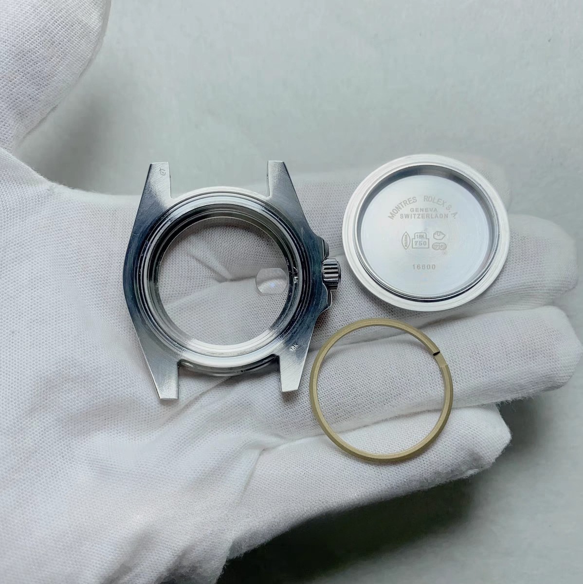 DIY Watch Part Kit for ETA 2824 2836 Submariner WatchCase+Dial+Hands+Steel Strap