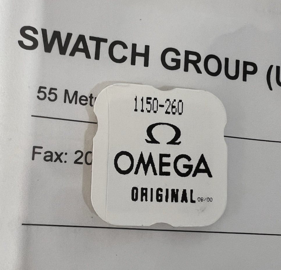 Omega Watch Movement Part MINUTE Wheel REF:0722-1150-260 Original SEALED SWISS