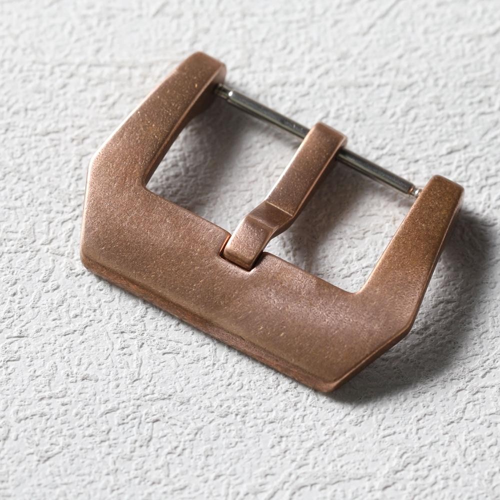 CUSN8 Bronze Buckle 20mm 22mm 24mm 26mm Oxidized Pure Copper for Leather Strap