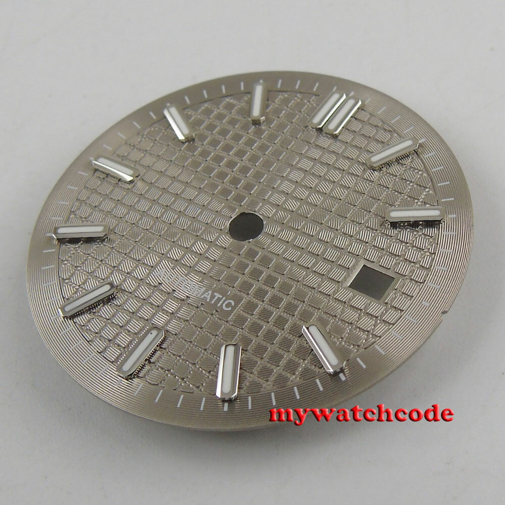 31mm sterile deep texture black dial fit ETA 2824 2836 DG 2813 8215 movement