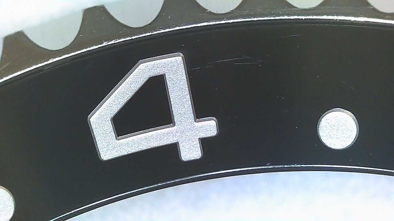 ROLEX GENUINE STEEL BEZEL / BLACK CERAMIC INSERT FOR GMT-II 116710 SCRATCHED