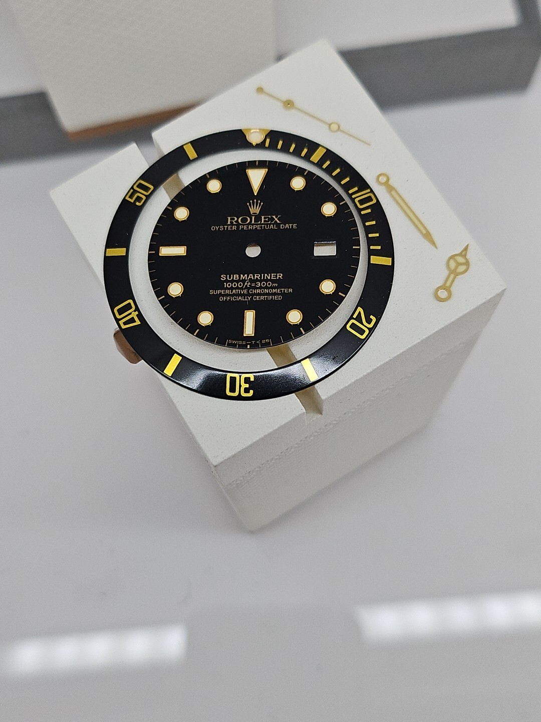 Rolex Dial , Insert ,Hands, Submariner 16808 ,Tritium, Glossy, New old Stock ,