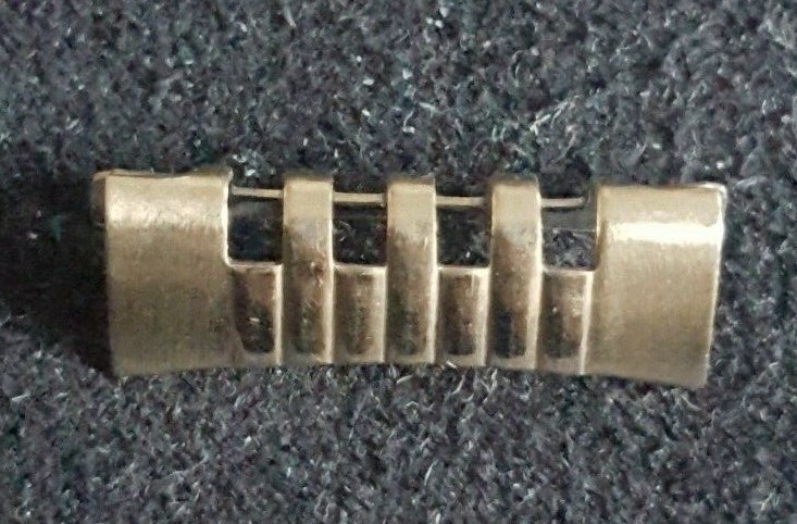 Omega Gold Plated Shiny-Brush Finish End Piece Number 609