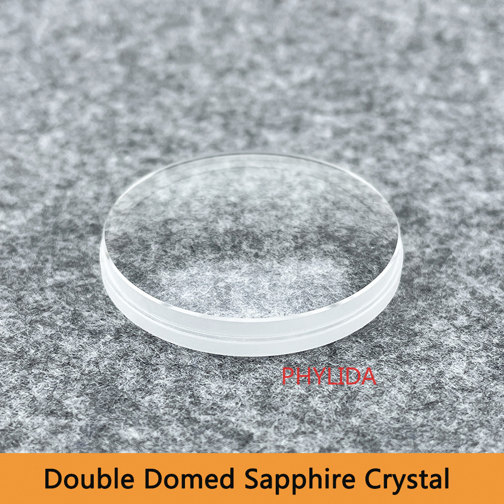 Fit Sloped Insert SKX007/SRPD Double Dome Sapphire Crystal with Clear AR Blue AR