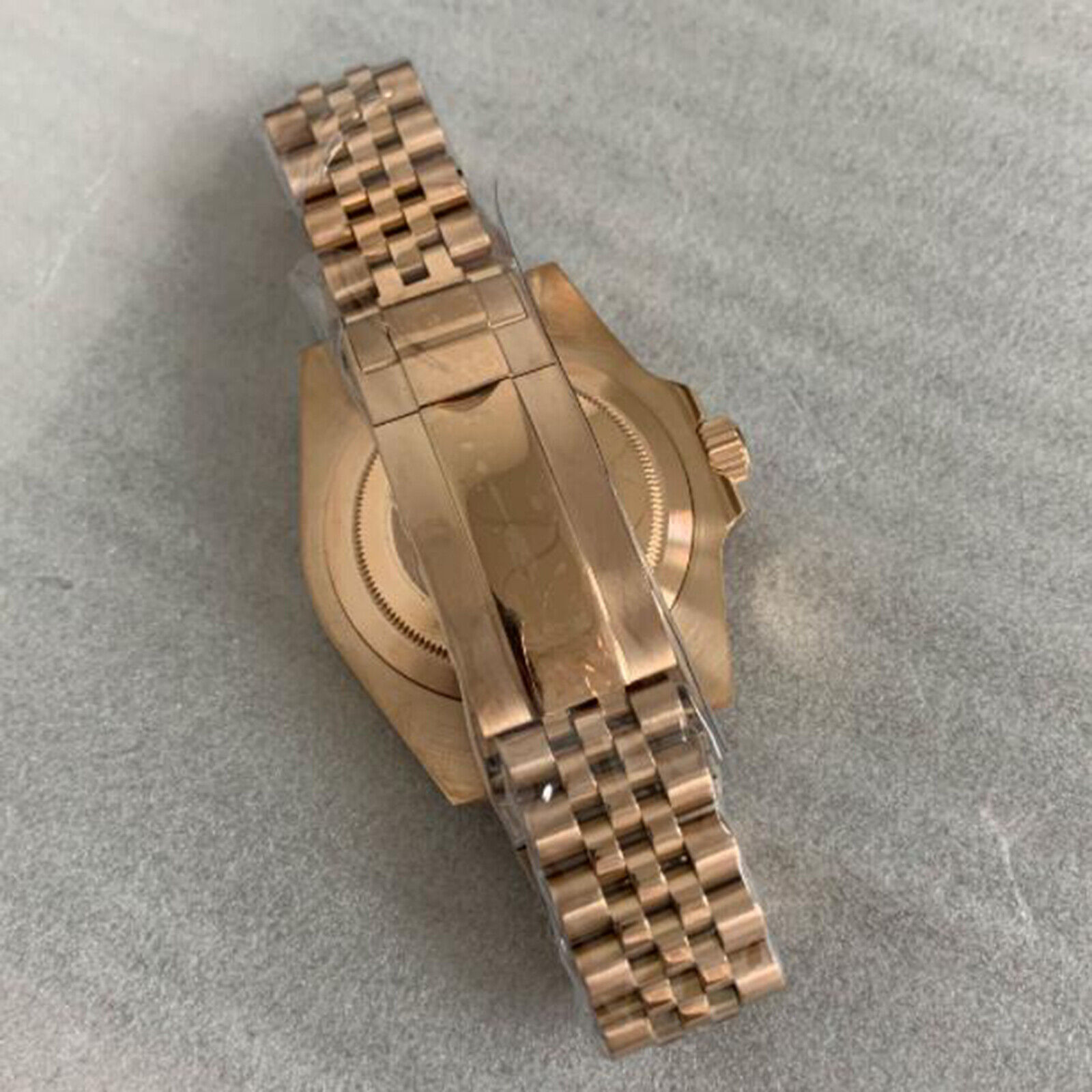 SUB Case + 5 Bead Strap 40mm Sapphire Glass Dense Bottom for NH35/NH36 Movement