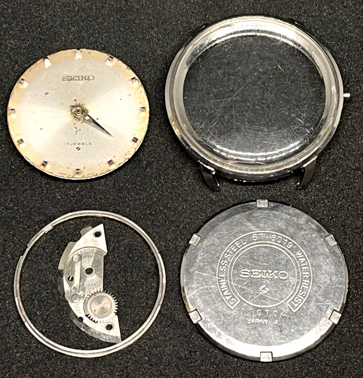 Vintage Seiko 66A Daini Seikosha 17J Balance is Good – For Parts/Repair 1960s