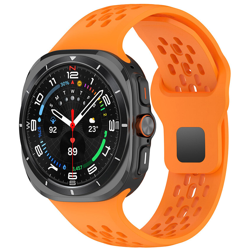 For Samsung Galaxy Watch7 Ultra 22MM Breathable Silicone Wristband Belt Strap