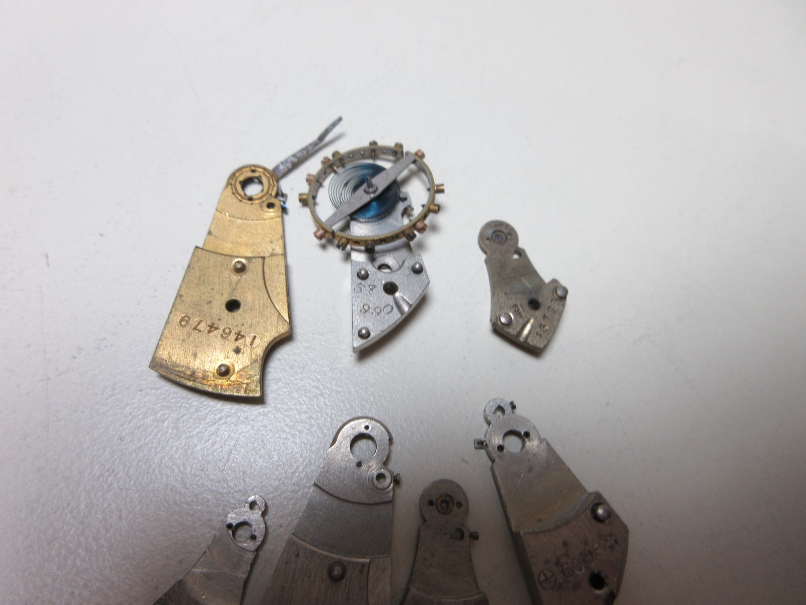 VTG LOT OF POCKET WATCH BALANCE COCKS BRIDGE WATCHMAKER REPLACEMENT PARTS #13