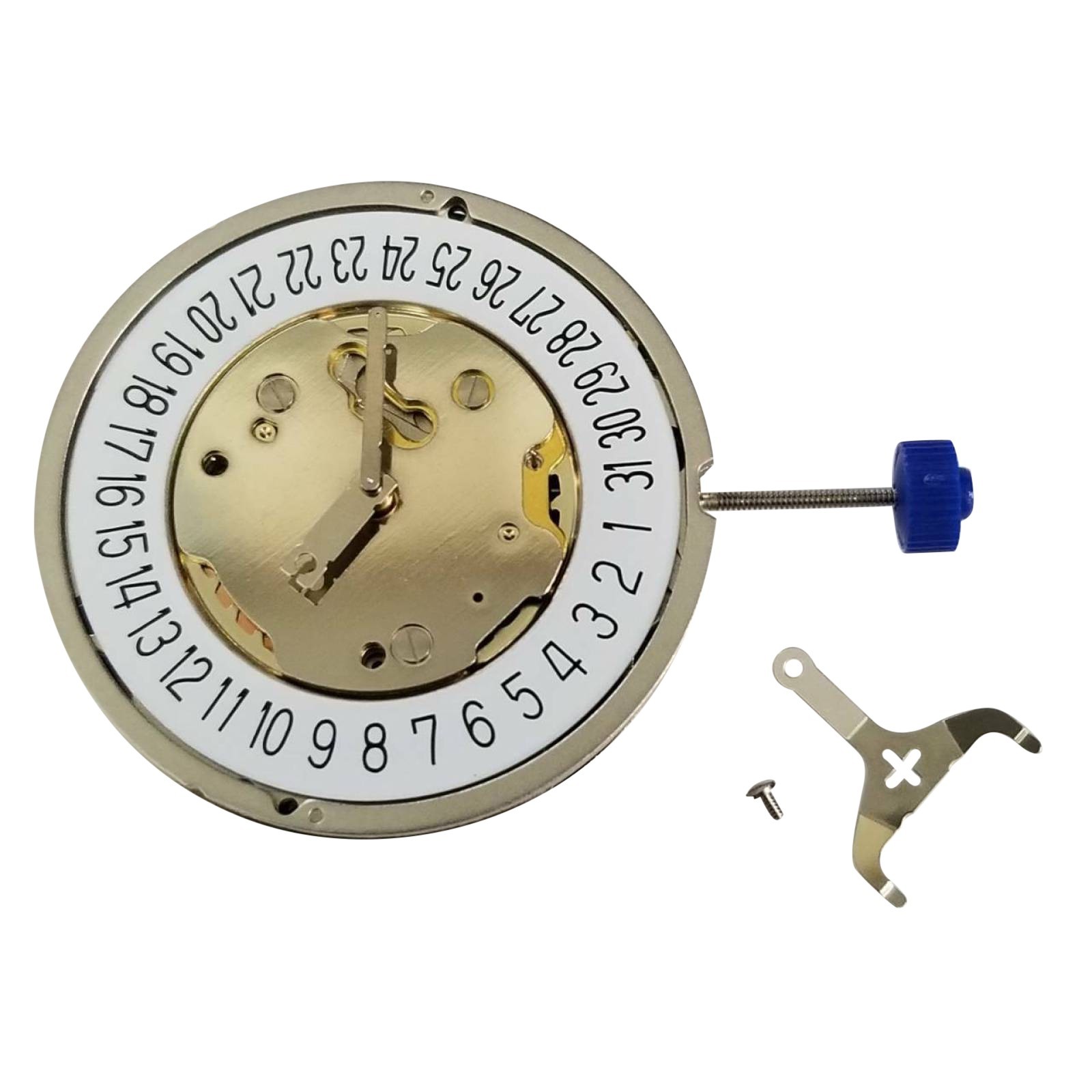 Quartz Watch Movement with Battery 5 Hands Single Calendar For RONDA 5021.D zz
