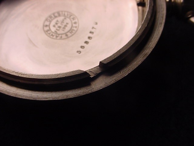 18 SIZE OPEN FACE LEVER SET CASE GREAT NICKEL CASE–EXTRA THICK CRYSTAL!! #104