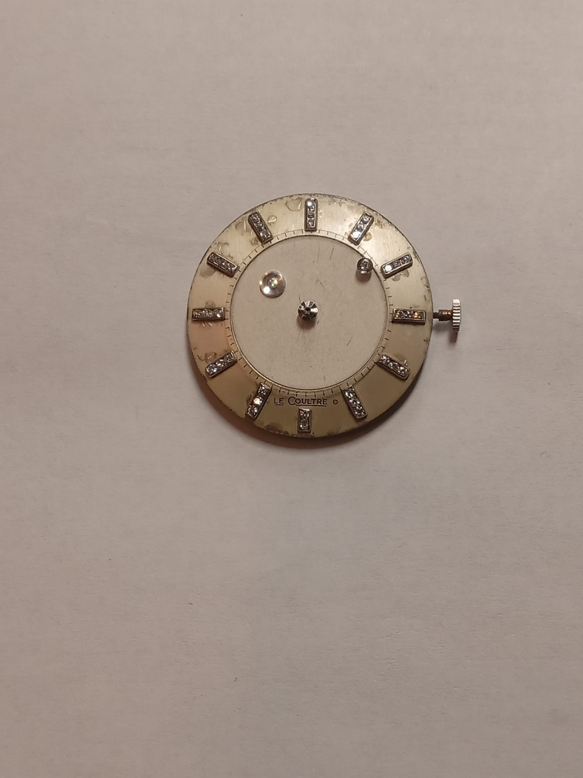 jaeger lecoultre W.movement Mystery Dial With Diamonds Real White Natyral Mens