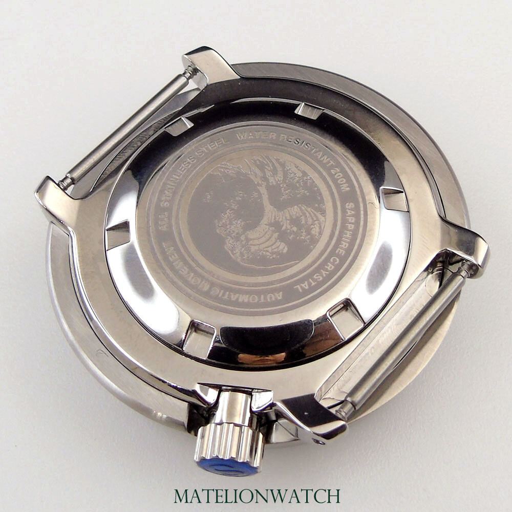 47mm Watch Case Parts 200M Waterproof Fit For NH35A SKX007 SBBN031 Luminous Dot