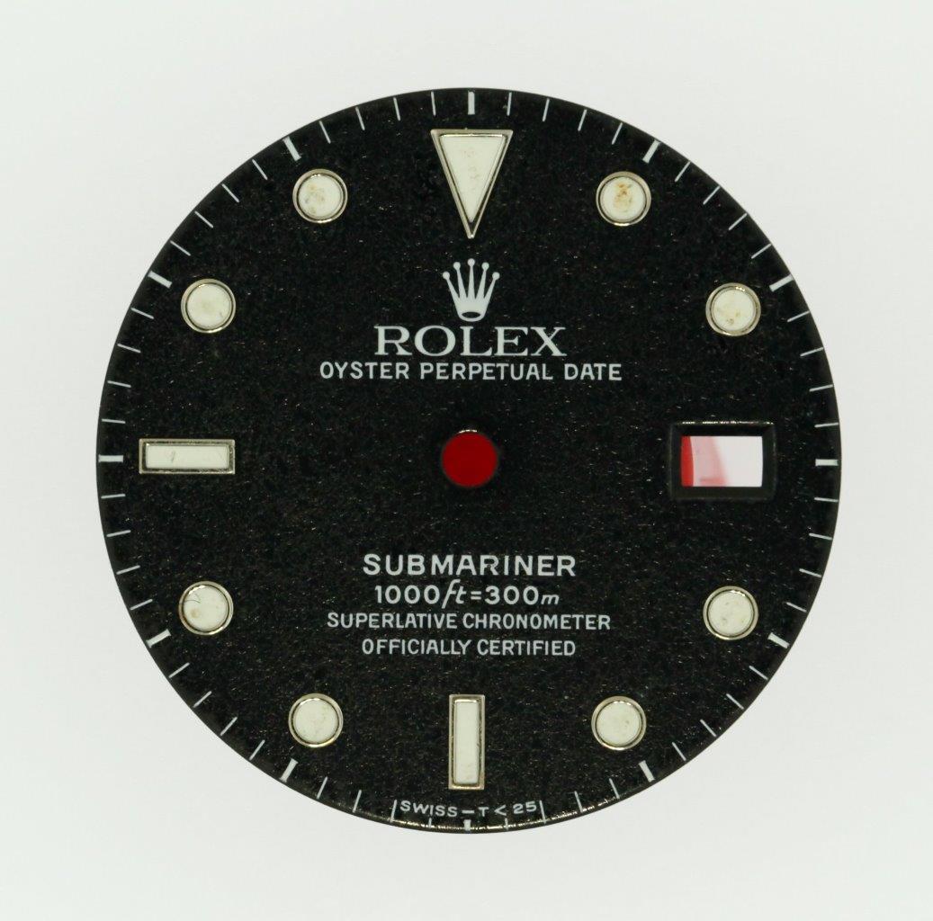 Original Men’s Rolex Submariner Date Gloss Black Gilt Dial 16800 16610 S/S #D44