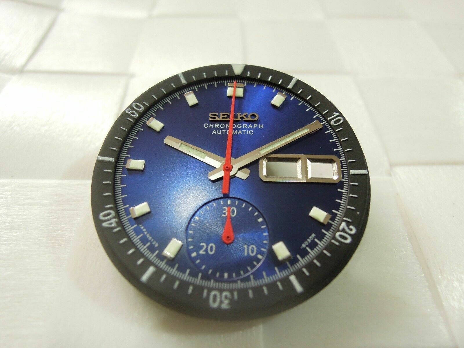 NEW SUNBURST BLUE DIAL,HANDS,INNER BEZEL VINTAGE PEPSI POGUE 6139-6002/6009