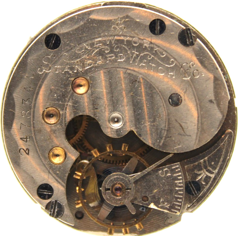 1904 NEW YORK STANDARD POCKET WATCH MOVEMENT 2478341 GRADE: 44 6s 7j (QA2)