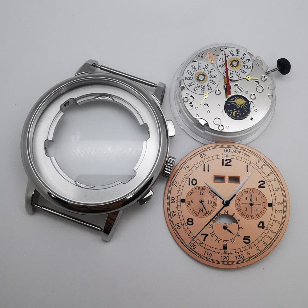 42mm Men’s Watch Parts Sterile Watch Case Dial Hands with ST1655 movement