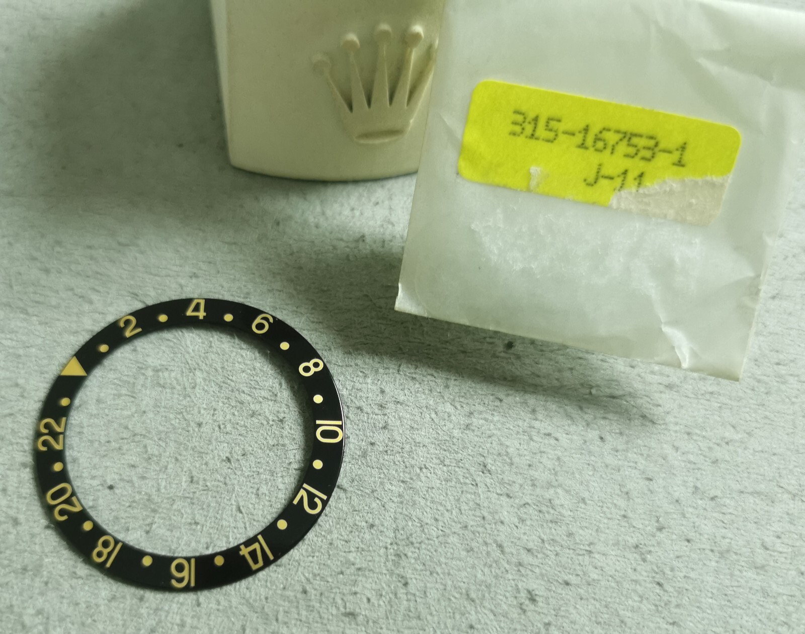Rolex 315-16753-1 J-11 Gmt Master Black Bezel 1675 16753 New