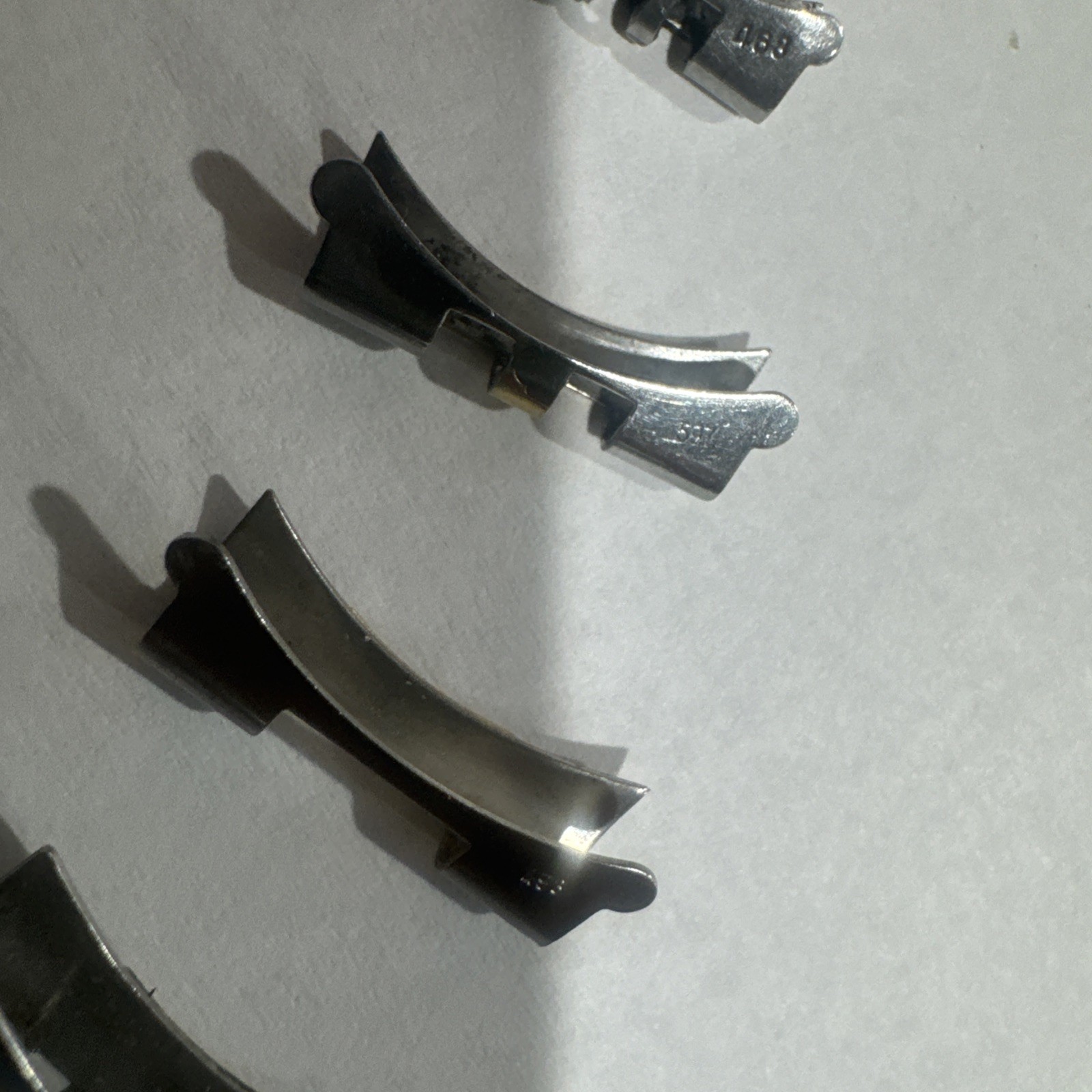 Rolex Steel And Gold Factory End Links 5 Piece Lot Assorted