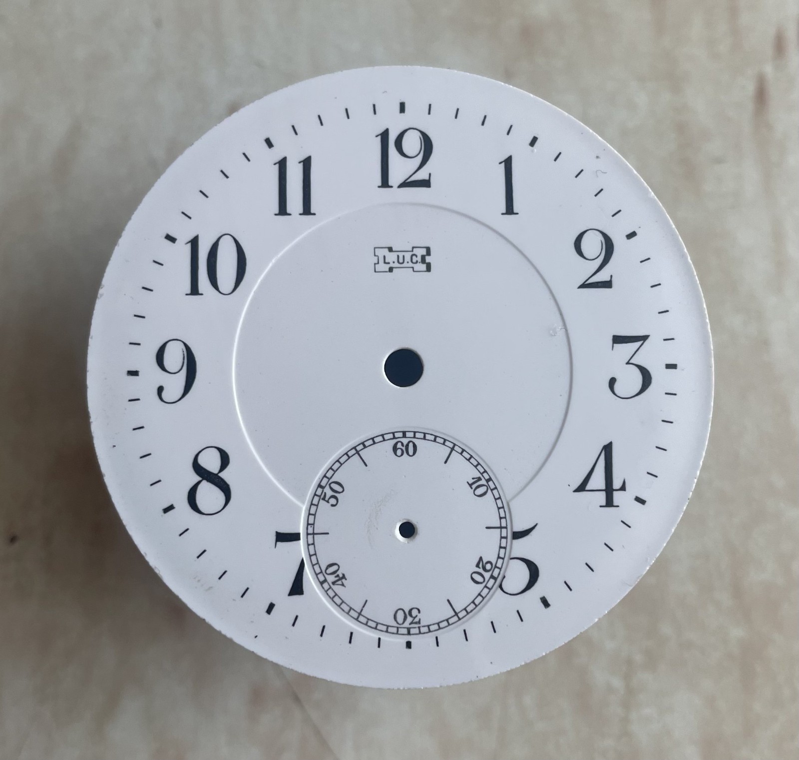 Original Swis Antique Porcelain Dial for Pocket Watch L.U.C Louis Ulysse Chopard