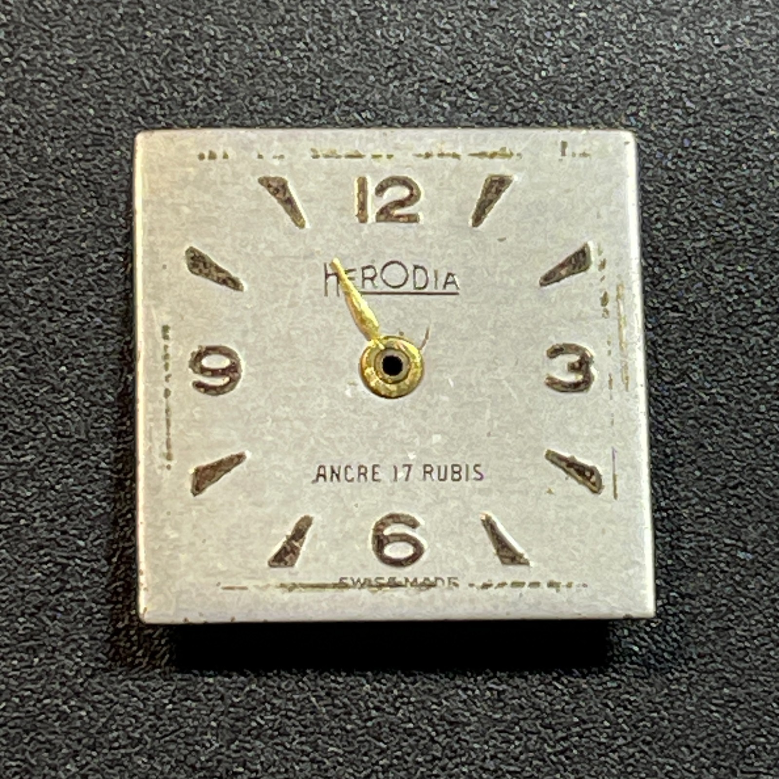 Watch Square Dial HERODIA Deco Arabic Face Horologist Parts 44