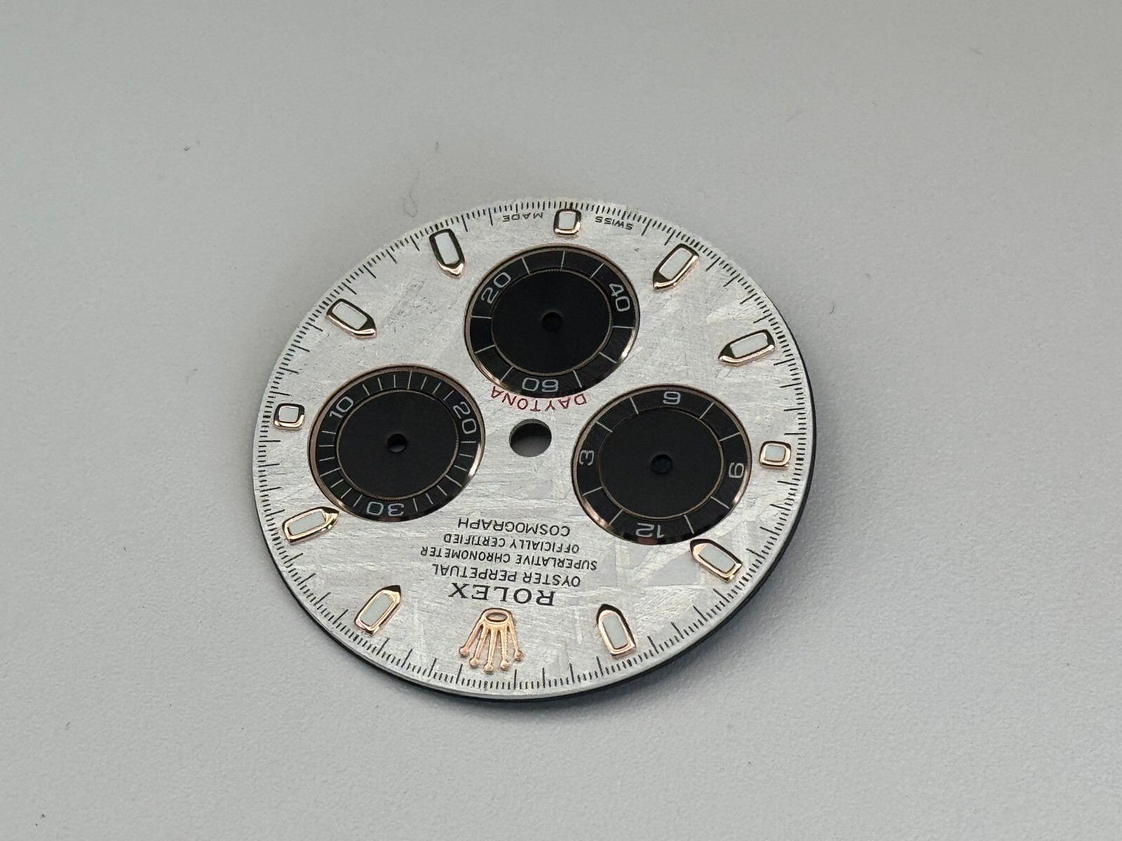 Rolex Daytona 116505 116515 Genuine Meteorite Dial – Rose Gold Markers – Gibeon
