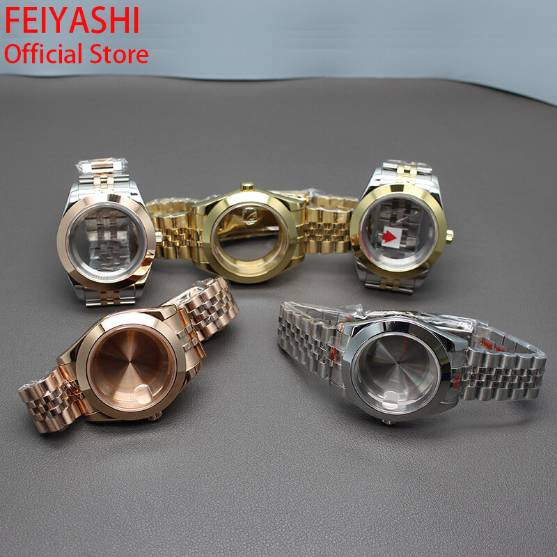 36mm/40mm Explorer Watch Case+Jubilee Bracelet Stainless Steel Sliding Buckle