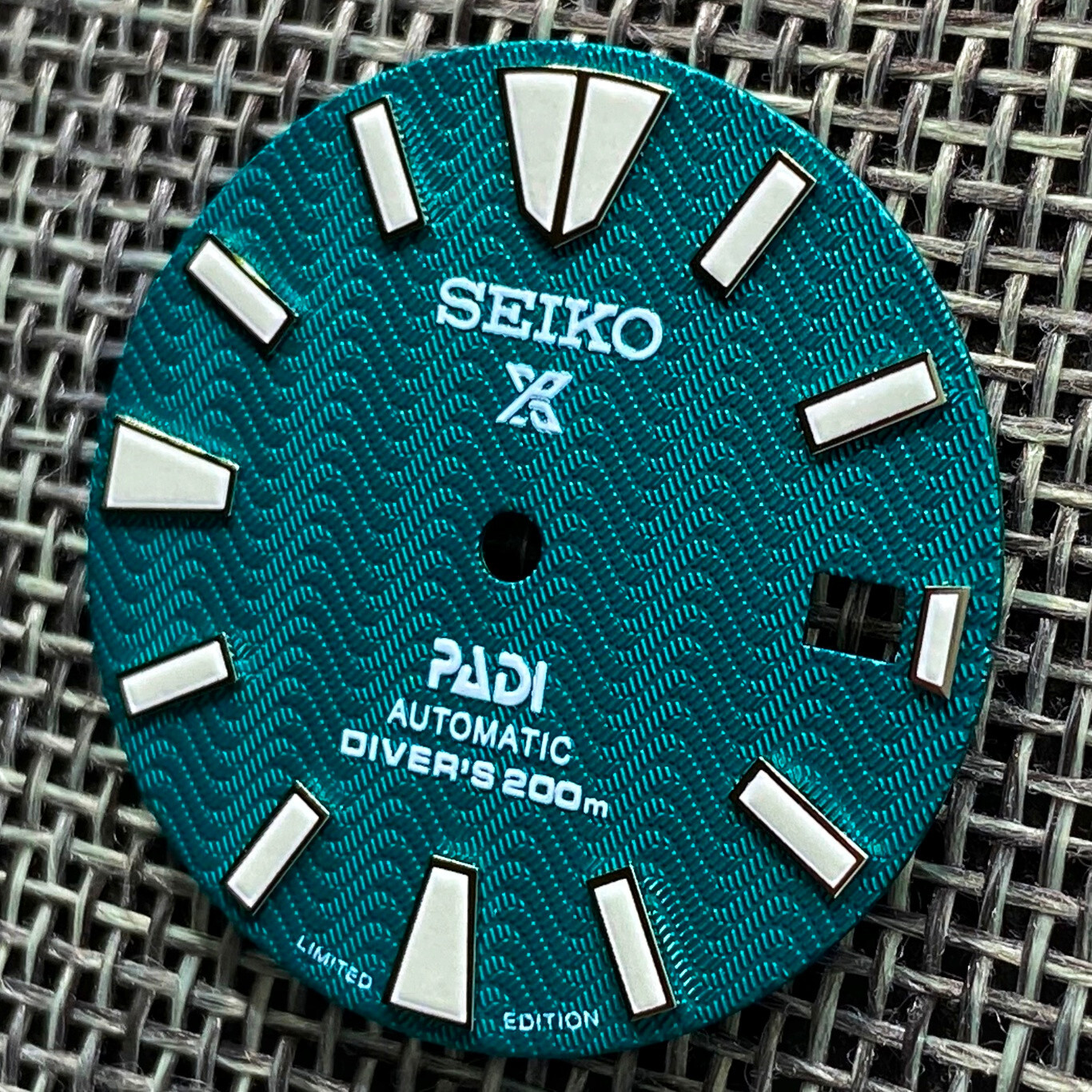 New SAMURAI PADI PROSPEX WAVE GREEN DIAL DIVERS FOR SEIKO NH35 4R35 NH36 4R36