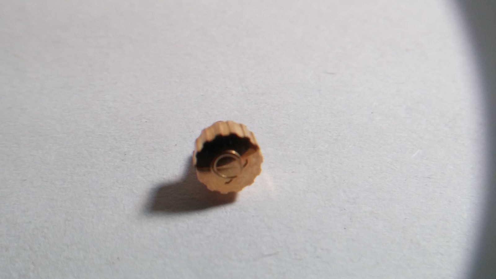 Omega Crown Yellow-Gold Plated 42093, 4.4mm diameter