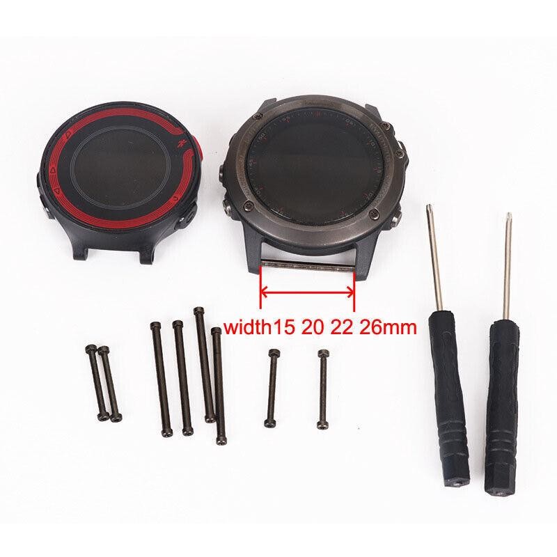 15 20 22 26mm Watch Band Connector Bar for Garmin Fenix 5X 6 3 5S Screw Nut Tool