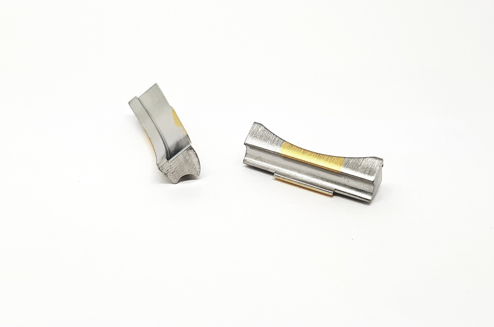 New 20mm Custom End Links 2-Tone Silver/Golden Lugs to Fits Rolex Watch