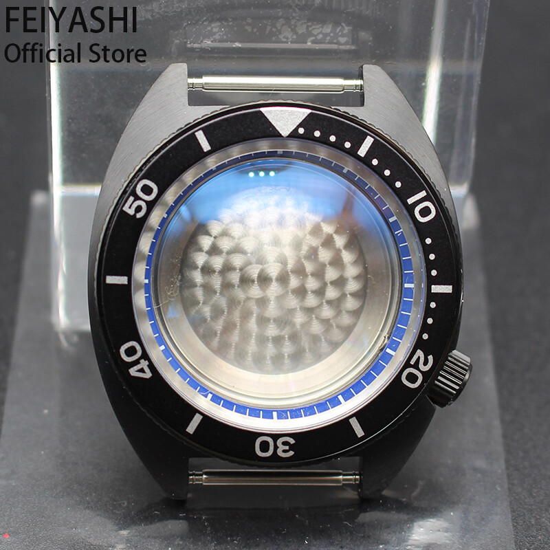 41mm Stainless Steel Watch Case nh35 Seiko Turtle SKX007 Mod For nh36 38Movement