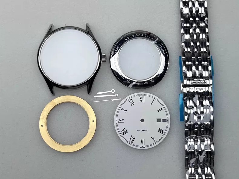 For DIY 39mm Watch Steel Case kit For 2824 2130 2892 Movement