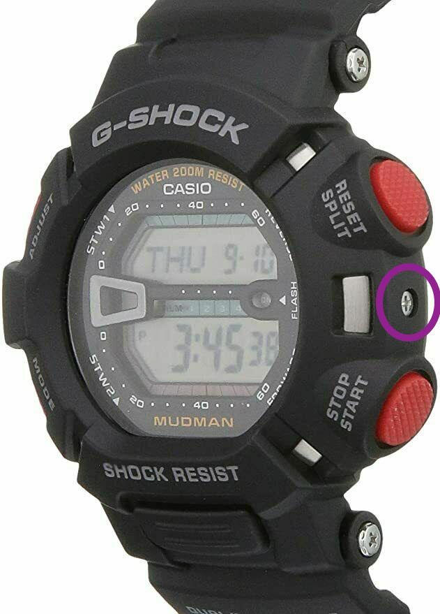 Genuine Casio G-Shock Mudman G-9000 G-9010 GW-9000 GW-9010 bezel screw @ 3:00