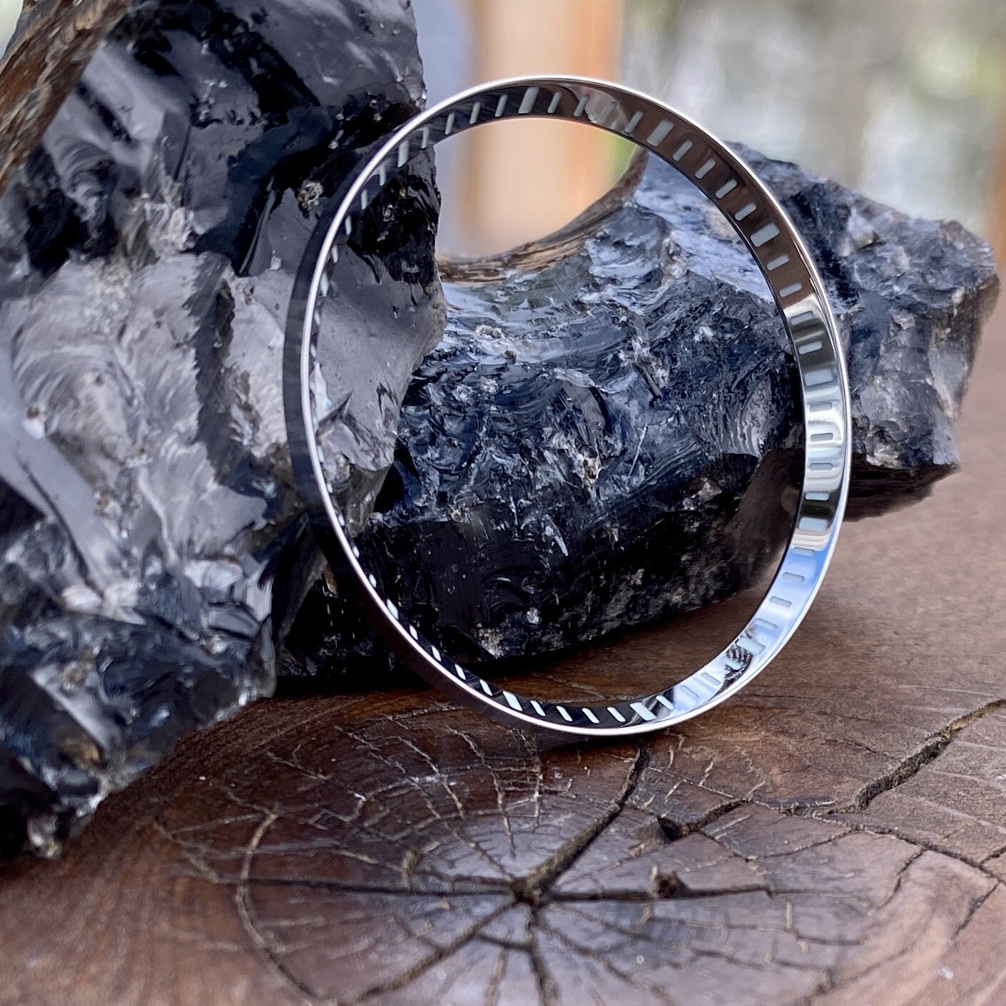 Lumed Markers Polished Stainless Steel Chapter Ring for Seiko SKX SRPD~US Seller