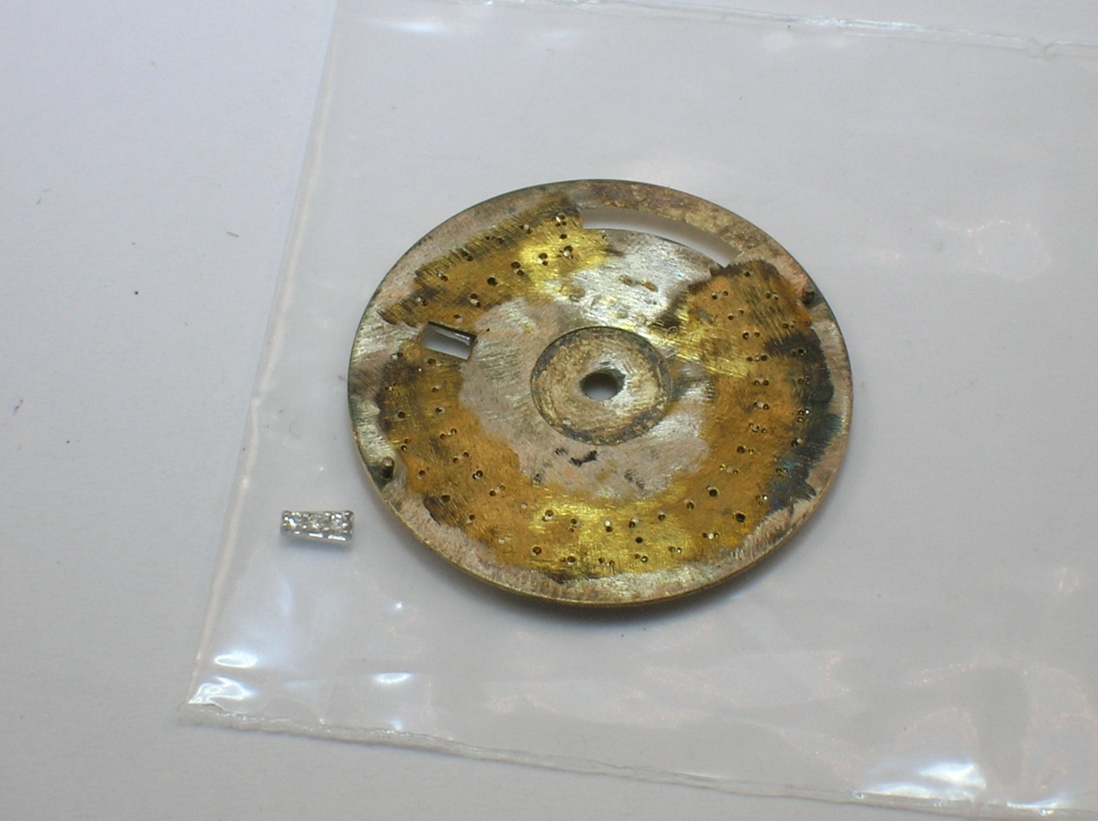TWO ROLEX MODYFIED WATCH DIALS FOR LADIES WATCHES – USED – 19.9 MM AND 28.6 MM