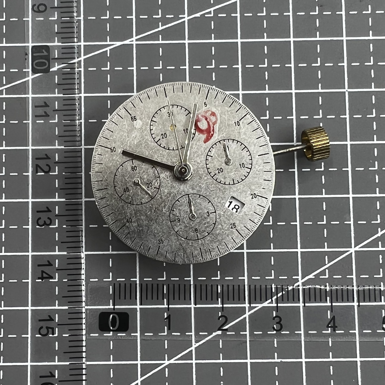 Black Dandong 7753 7750 Automatic Mechanical Movement Small Second@9